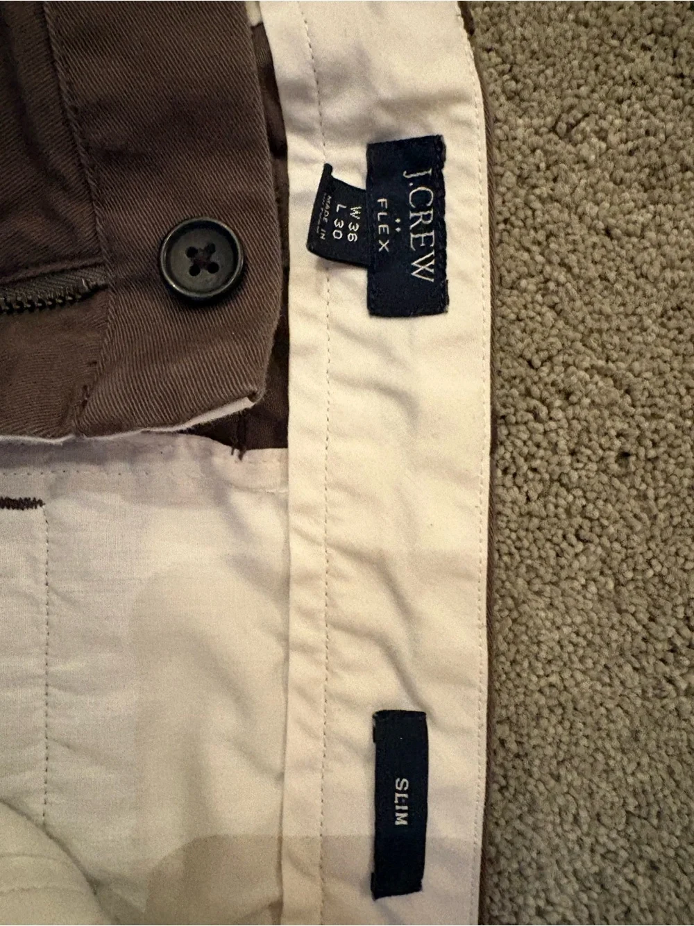 Men's gray Chino Pants 36x30